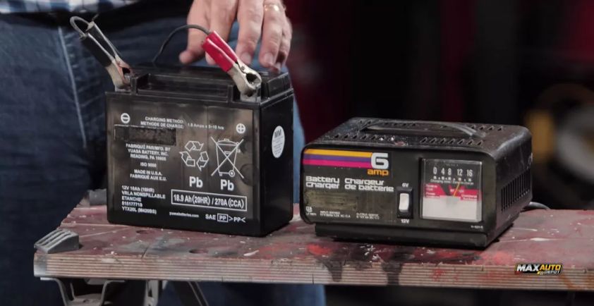 how to charge atv battery