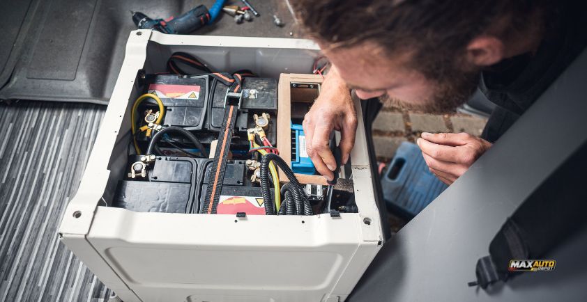 how to charge camper battery