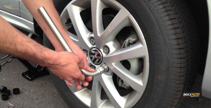 how to get a rounded off lug nut off