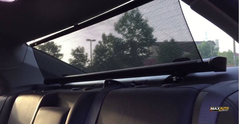 how to fix rear window sunshade on w220 mercedes