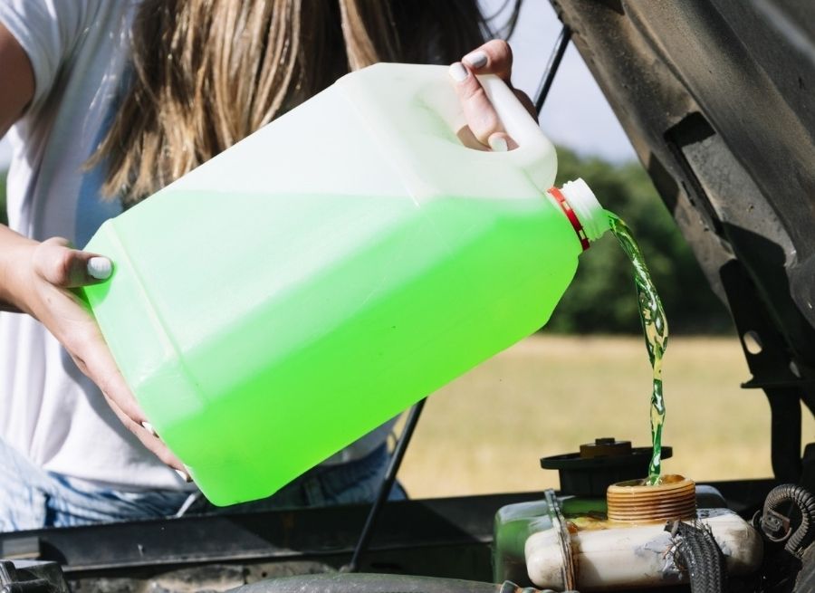 how to clean up antifreeze