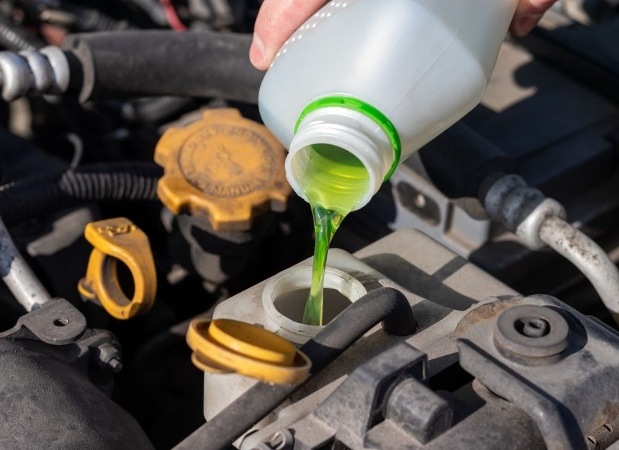 how to clean up antifreeze