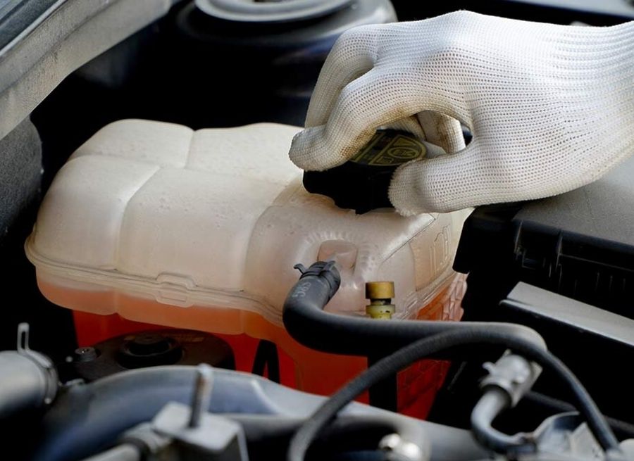 how to clean up coolant