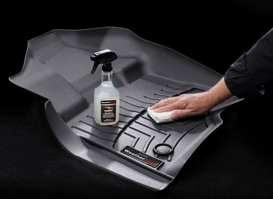 how to clean weathertech floor mats