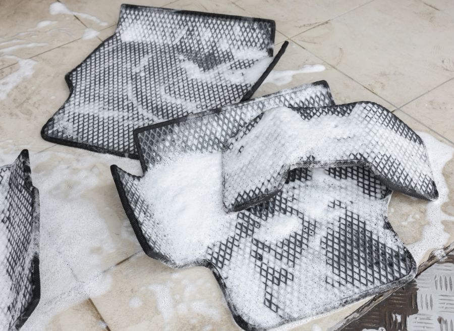 how to wash weathertech floor mats