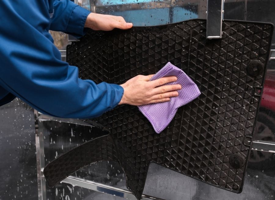 how to wash weathertech floor mats