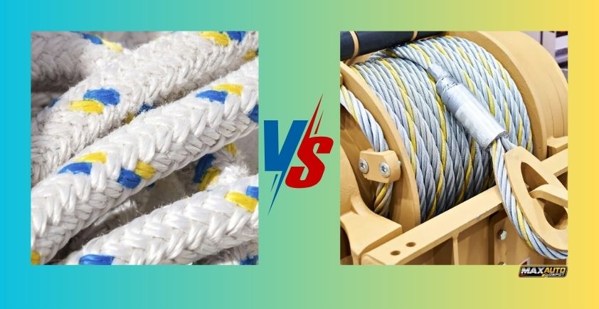 synthetic rope vs steel cable winch