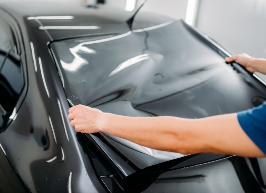 can you tint front windows in california