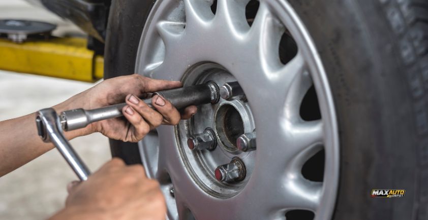 how to remove swollen lug nuts